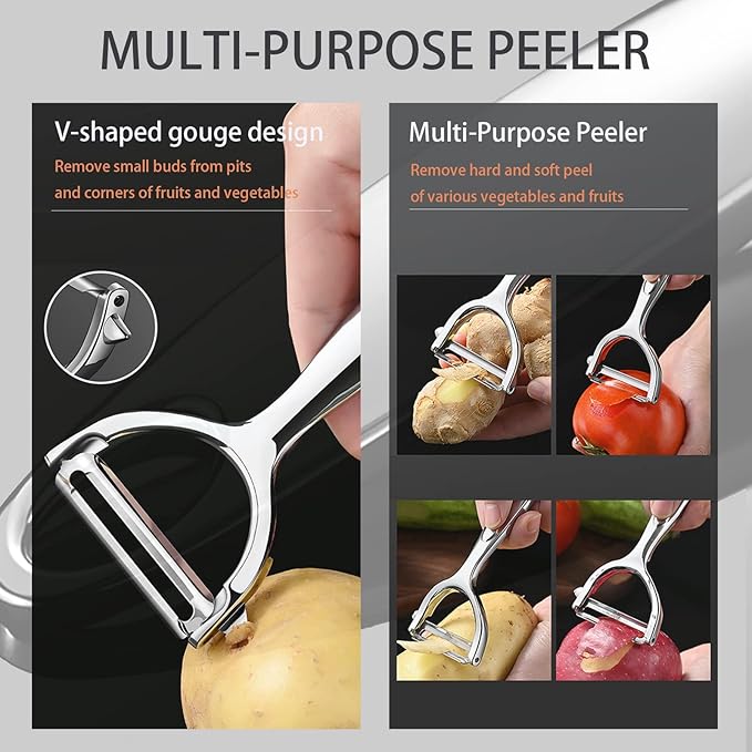 DuoBlade Steel Vegetable Peeler Set