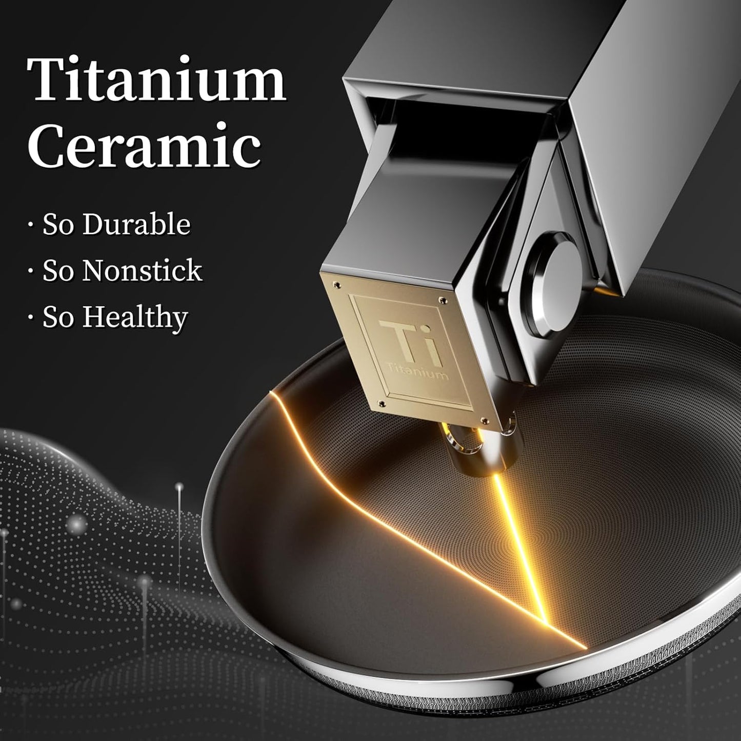 Elegance Stainless Steel Fry Pan Trio with Lids