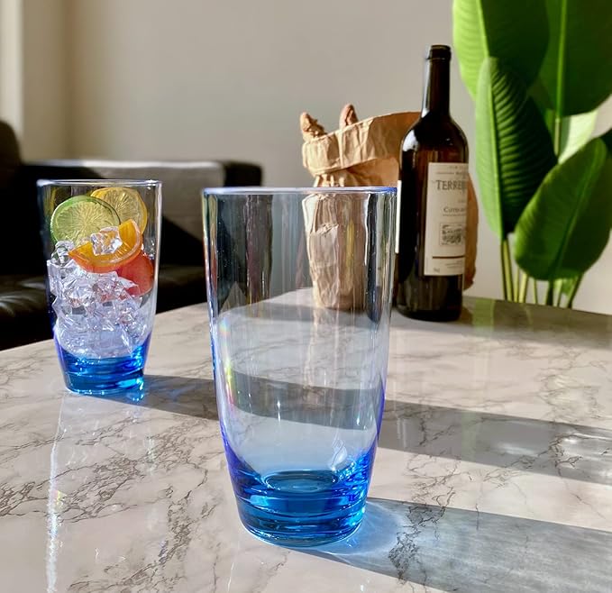 BLUE KLIFA Stackable Acrylic Drinkware Set - BPA-Free