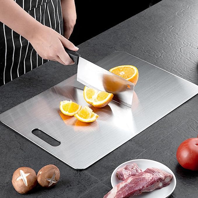Titanware 100% Titanium Double-Sided Cutting Board (18x12 inches)
