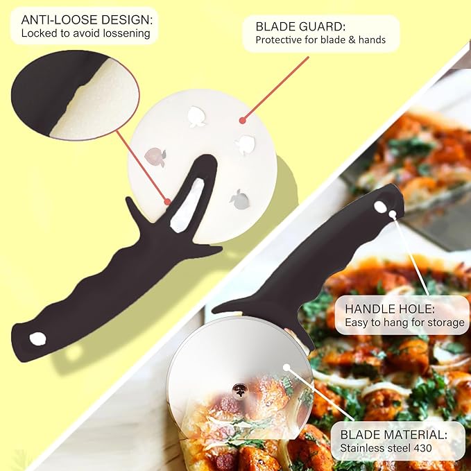 SharpSlice 4" Stainless Steel Pizza Wheel