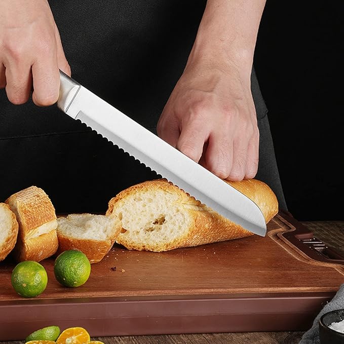 Pink Precision 9-Piece Knife Set with Stand