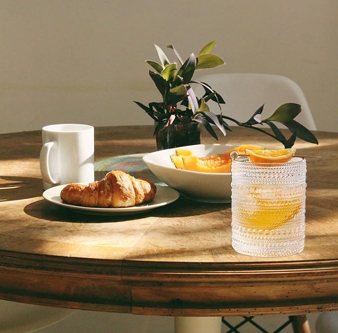 Vintage Hobnail 6-Piece Glass Set 13 oz