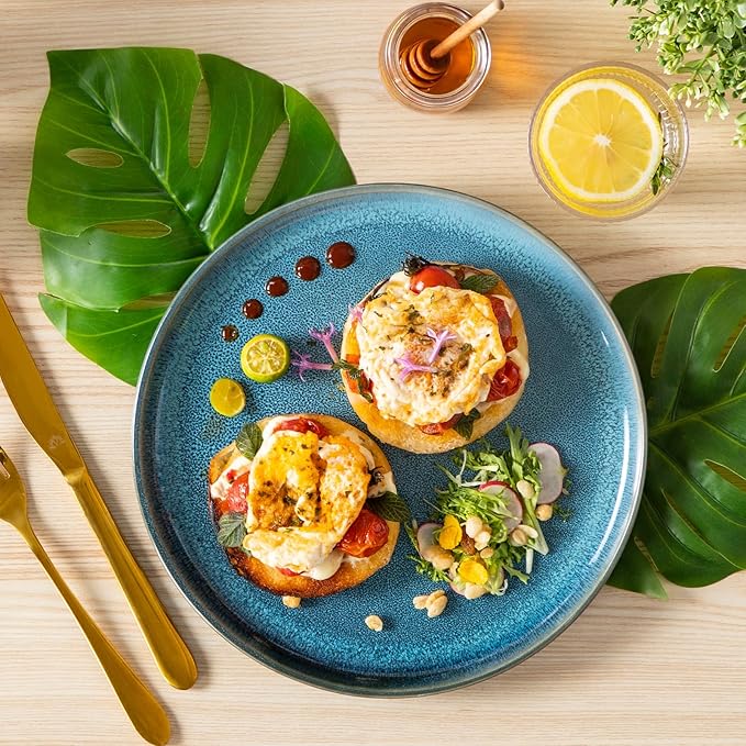 vancasso Azure 10-Inch Ceramic Dinnerware Set for 6