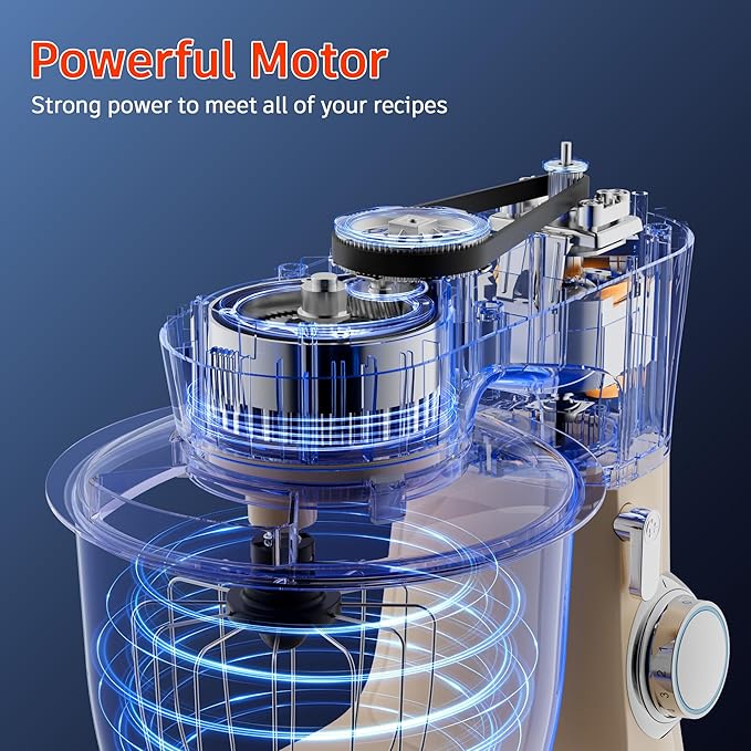 ZZR SEVEN 300W Kitchen Stand Mixer with Stainless Steel Bowl