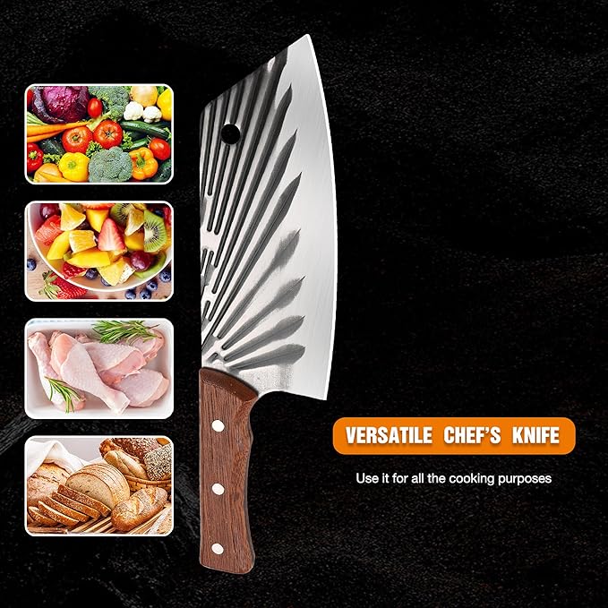 TJ POP Ultra Sharp 7" Full-Tang Meat Cleaver