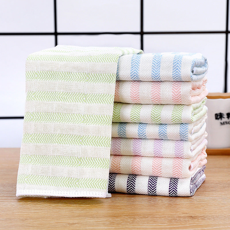EcoWash Bamboo Dishcloth 10-Pack - Colorful, Reusable & Absorbent