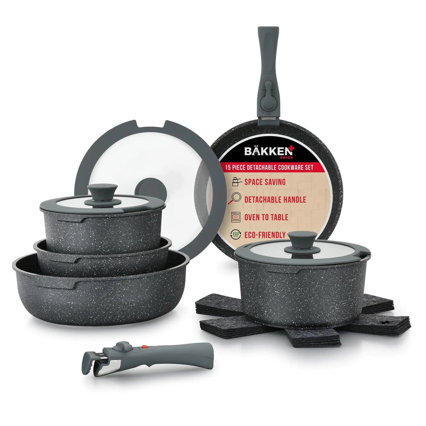 Granite Elite 15-Piece Cookware Set