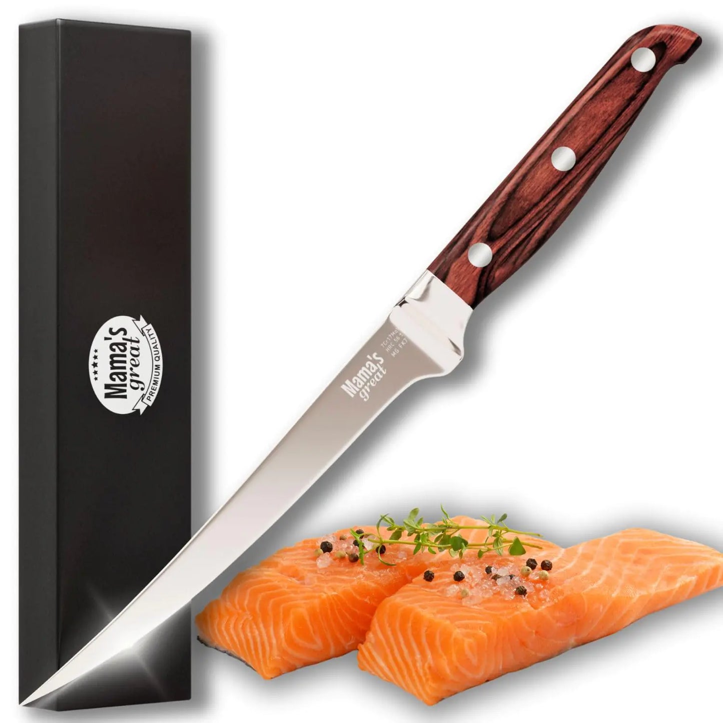 Mama's Sharp 7" High Carbon Fillet Knife