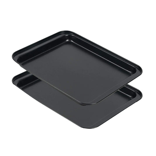 Compact Dual 8-Inch Nonstick Baking Sheets by Shinsin