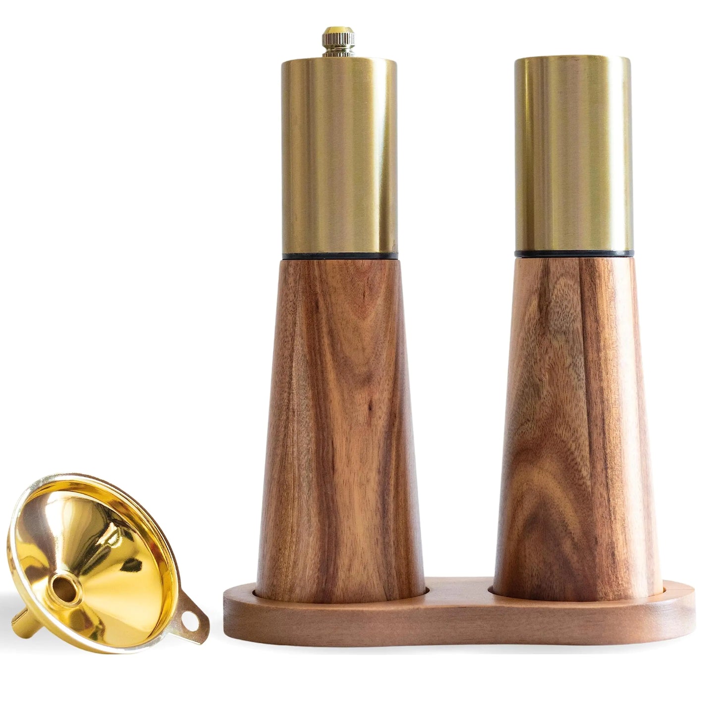 Luxury Stainless Steel Salt & Pepper Mill Set