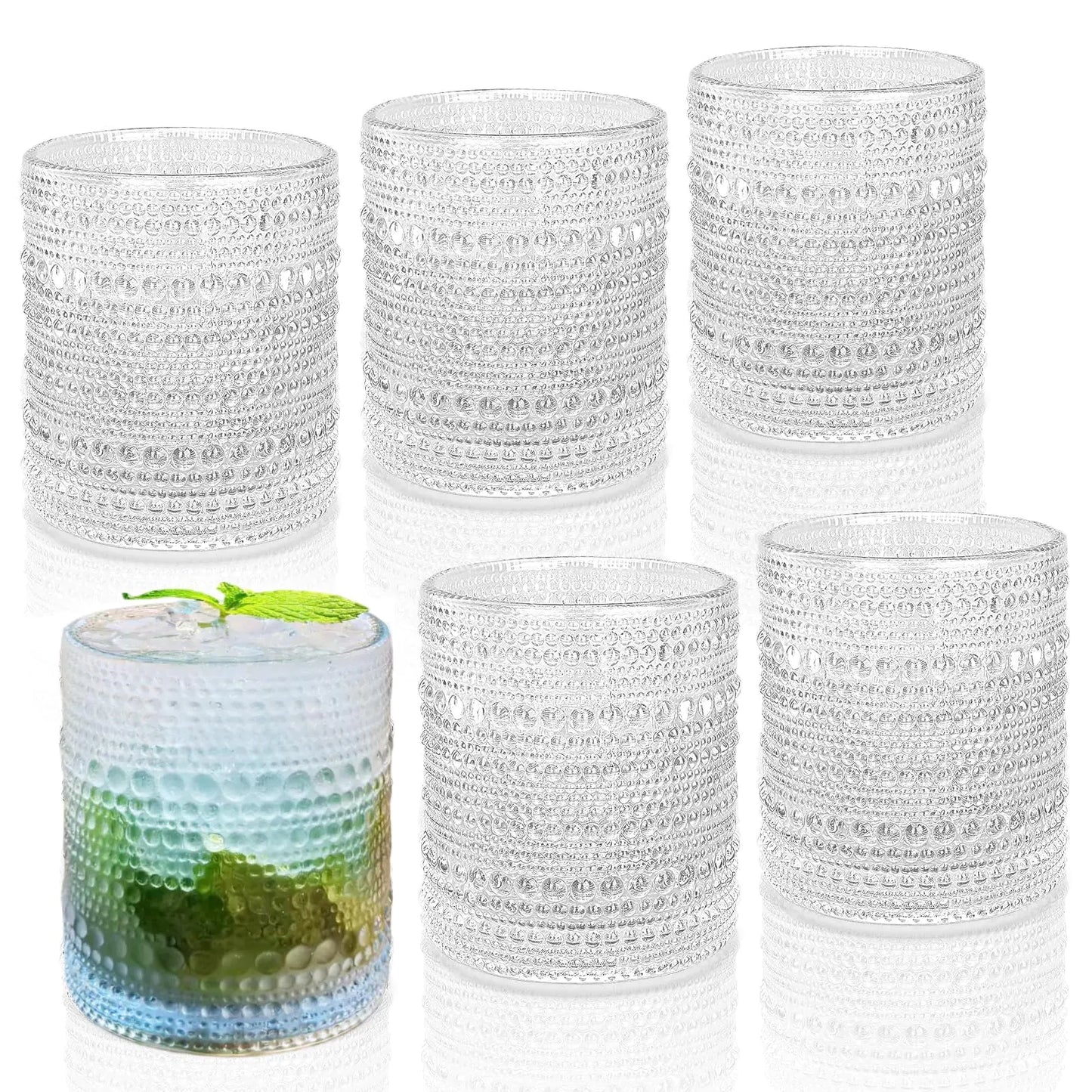 Hobnail Classic Cocktail Glass Set 6pc