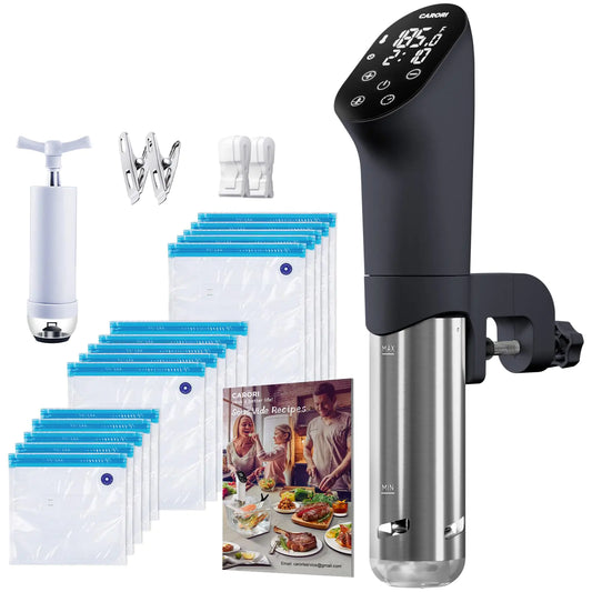 Carori 1100W Quiet Sous Vide Cooker with Full Accessory Kit