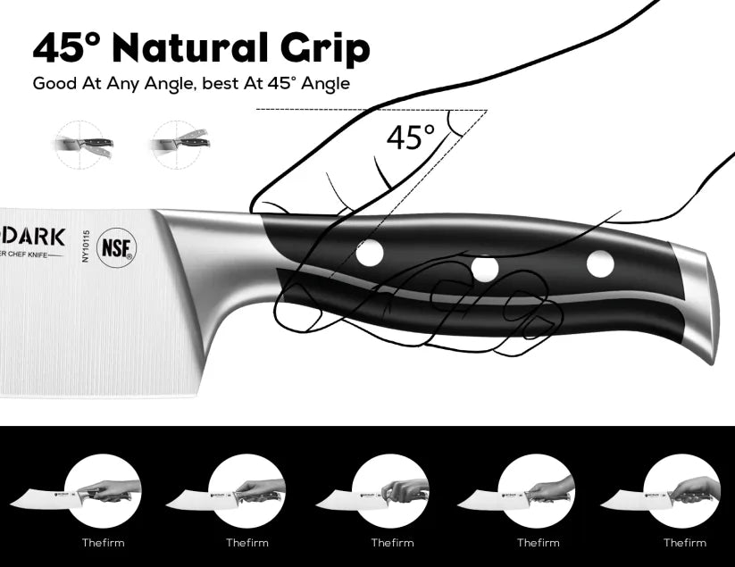 Brodark 7-Inch High-Carbon Nakiri Knife