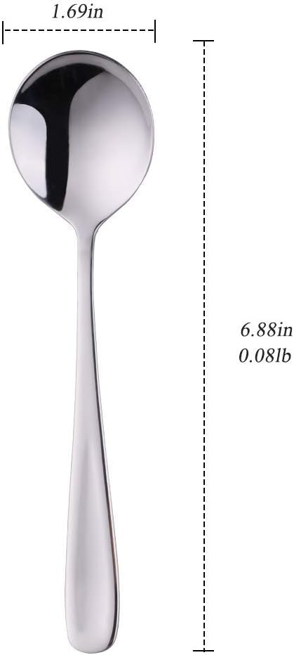 Buyer Star 7-Inch Elegant Soup Spoons Set