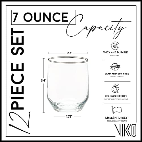 Vikko 7oz Classic Juice Glass Set of 12