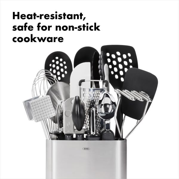 OXO Good Grips 15-Piece Everyday Kitchen Utensil Set Silver