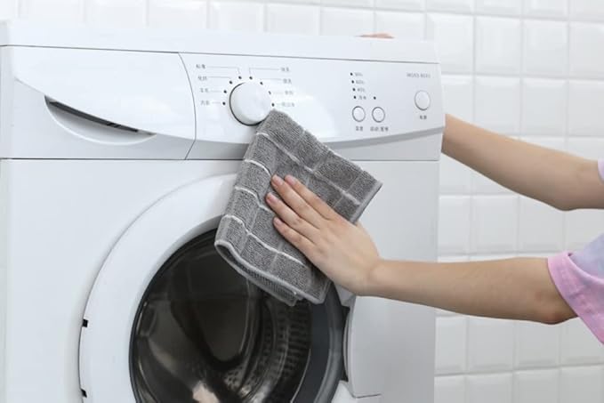 Plush Dual-Sided Microfiber Dishcloths - 6 Pack