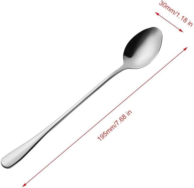 Stainless Steel Long Handle Drink Stirrers Set of 6