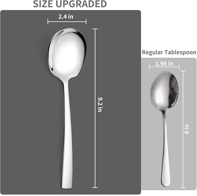 Stainless Steel Buffet Spoons 6-Pack