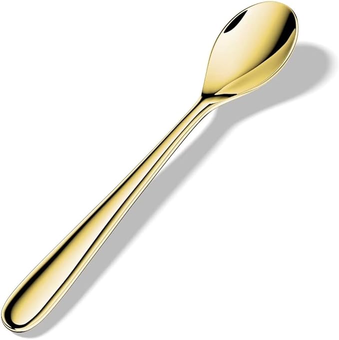 Gold-Plated Stainless Espresso Spoons - Set of 4
