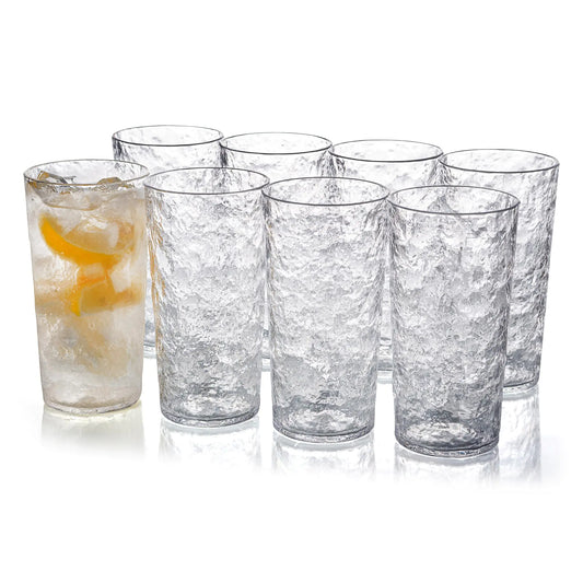 CrystalQuench 26oz Acrylic Drinkware Set of 8