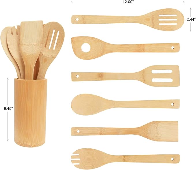 TeakMaster 6-Piece Wooden Cooking Set