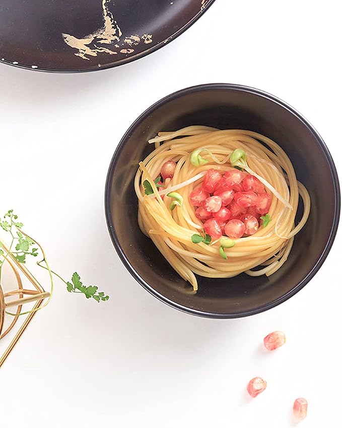 Gilded Marble 17OZ Cereal Bowl - Microwave Safe