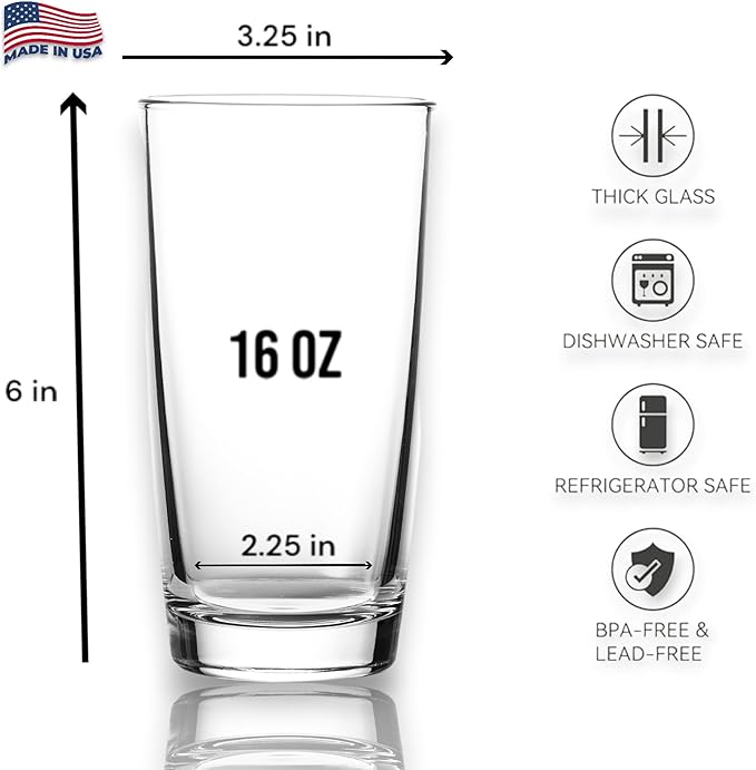 Luminarc 16oz Excalibur Beverage Glasses - 12 Pack
