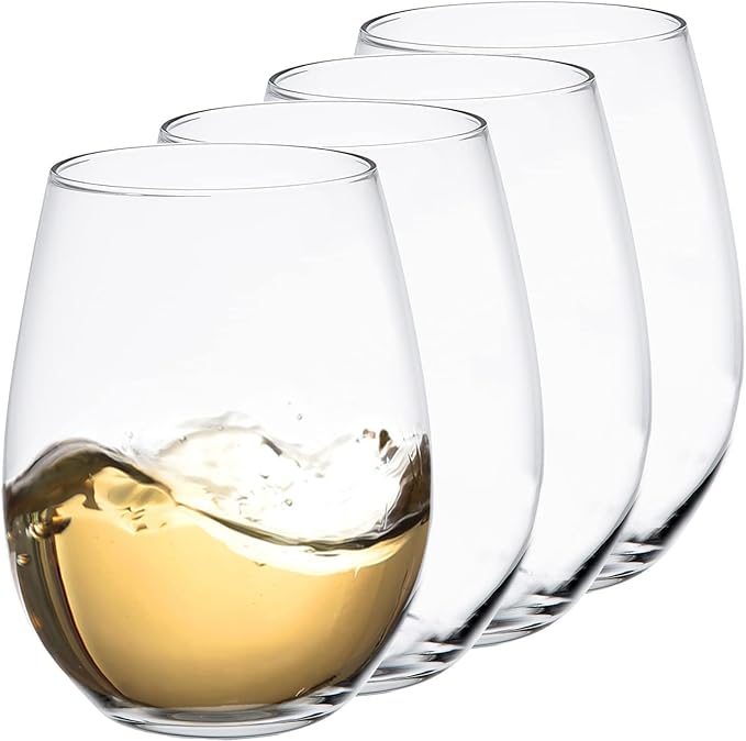 Gnimihz Handblown Crystal Wine Glasses 18 oz - Set of 2