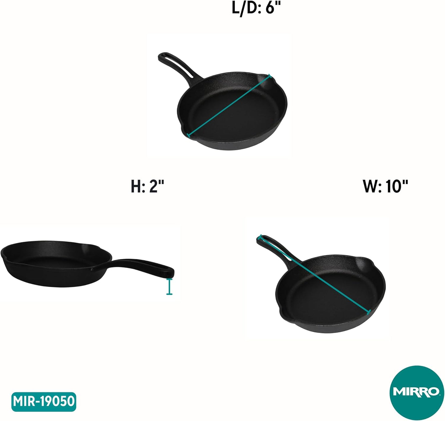 Mirro Classic 6" Cast Iron Skillet