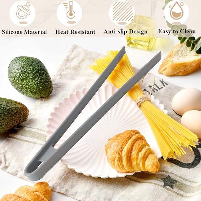 SiliconeSafe 11.6' Kitchen Tongs