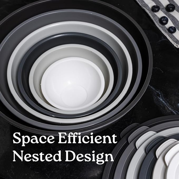 WHYSKO Colorful 12-Pc Prep & Serve Bowl Set