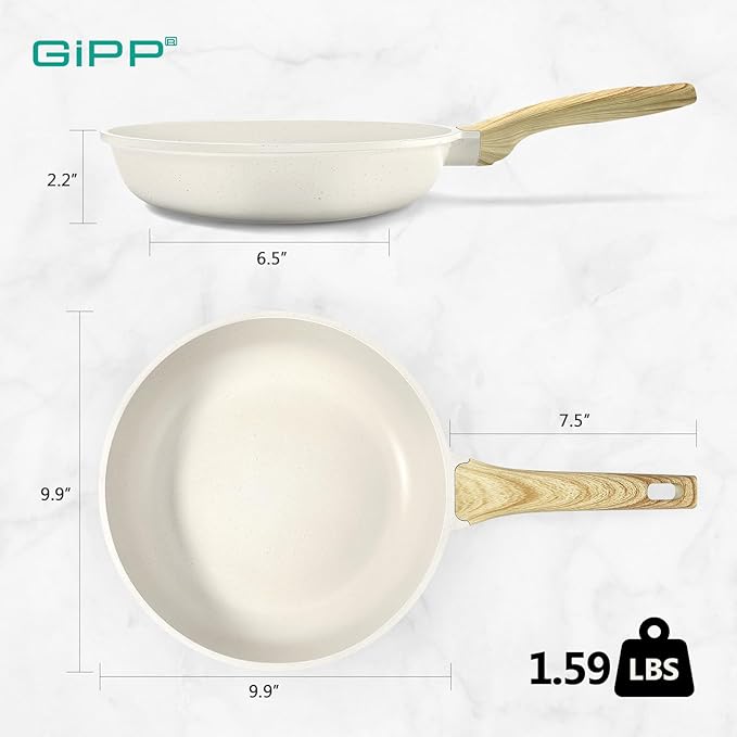 GiPP 9.5" Eco Granite Nonstick Frying Pan - PFOA Free