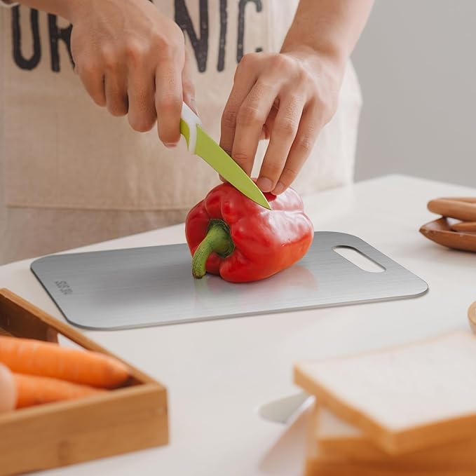 Yaocom 304 Steel 6x9 Inch Kitchen Cutting Board Set