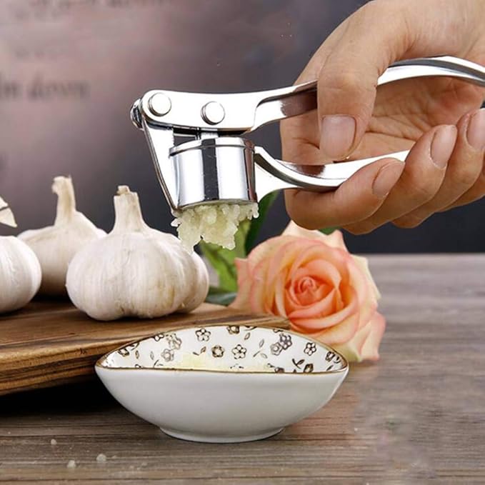 Garlic Press for Kitchen Ginger Peeler Garlic Crusher
