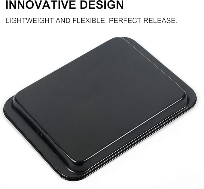Compact Dual 8-Inch Nonstick Baking Sheets by Shinsin