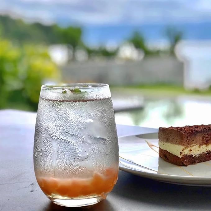 Gnimihz Handblown Crystal Wine Glasses 18 oz - Set of 2