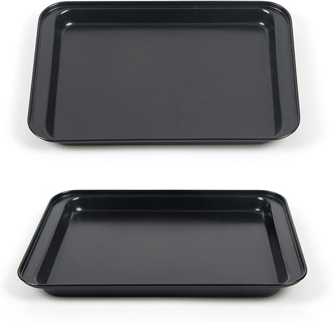 Compact Dual 8-Inch Nonstick Baking Sheets by Shinsin