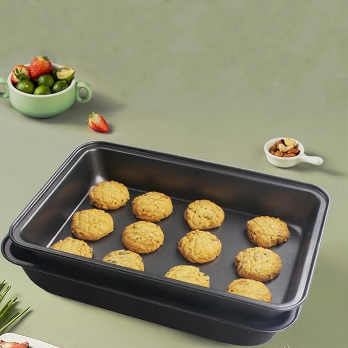 FISDEN 3-Piece Deep Baking Pan Set Non-Stick 9x13
