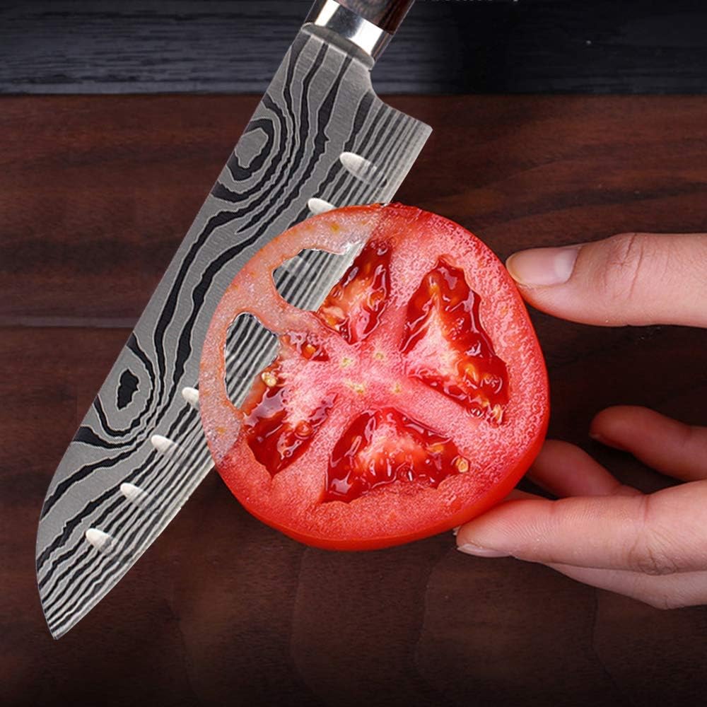 AIRENA Precision Santoku Chef Knife - 7" Japanese Stainless Steel