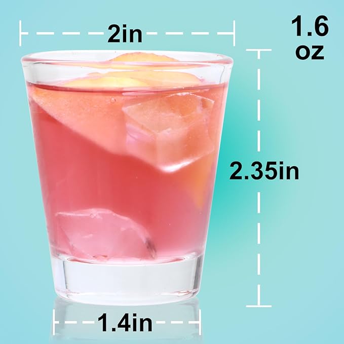 Classic Round Shot Glass Collection - 6 Piece Set