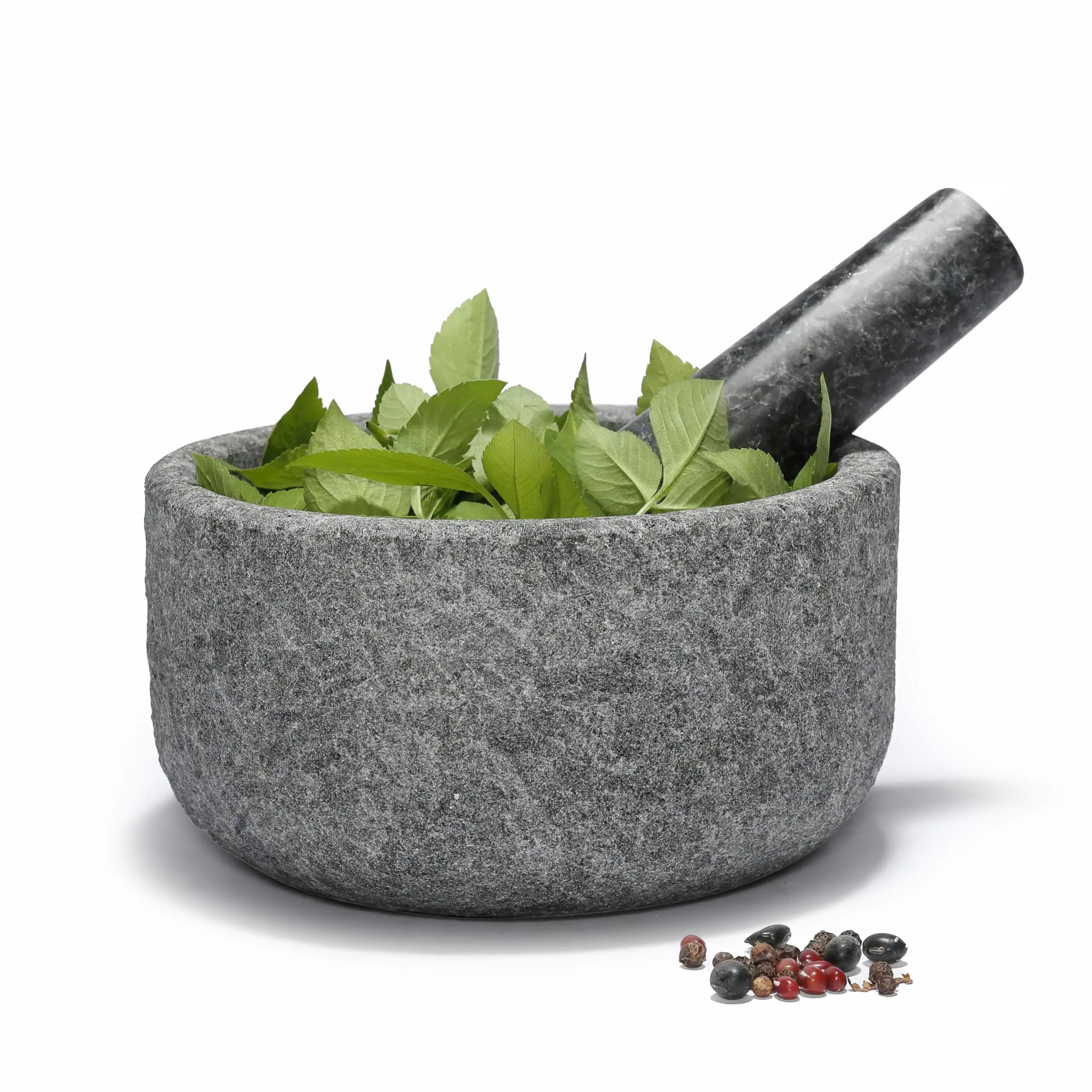 Koville Premium African Granite Grinding Set 6.3" for Kitchen
