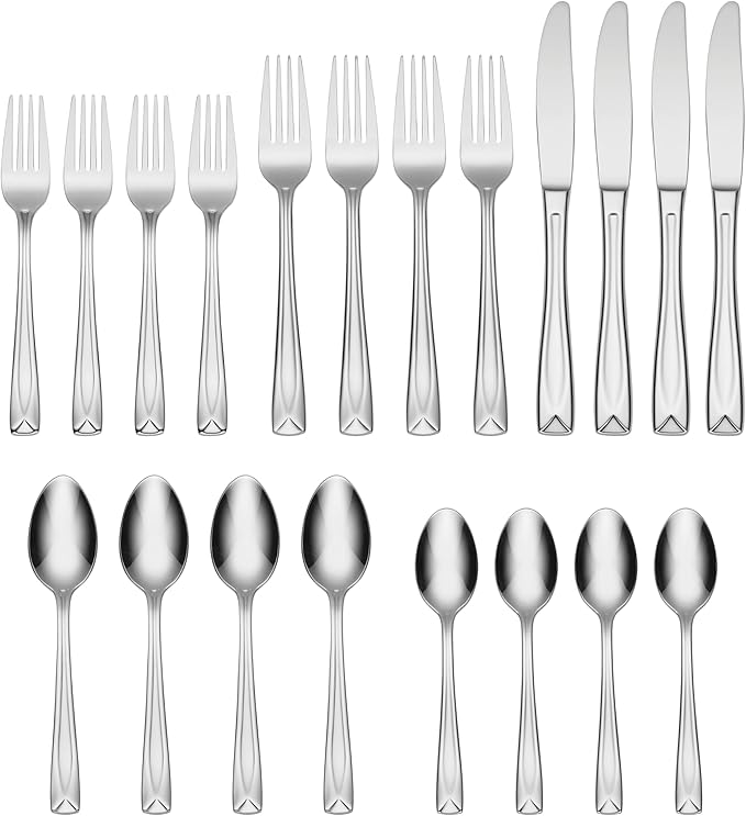 Oneida Lincoln 20-Piece Stainless Steel Flatware Set