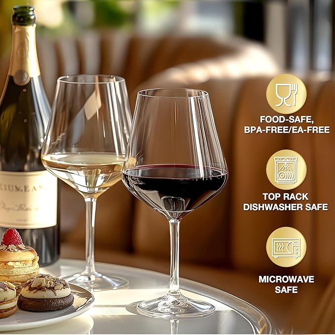 Eterna Elegant Plastic Wine Glasses 6-Pack