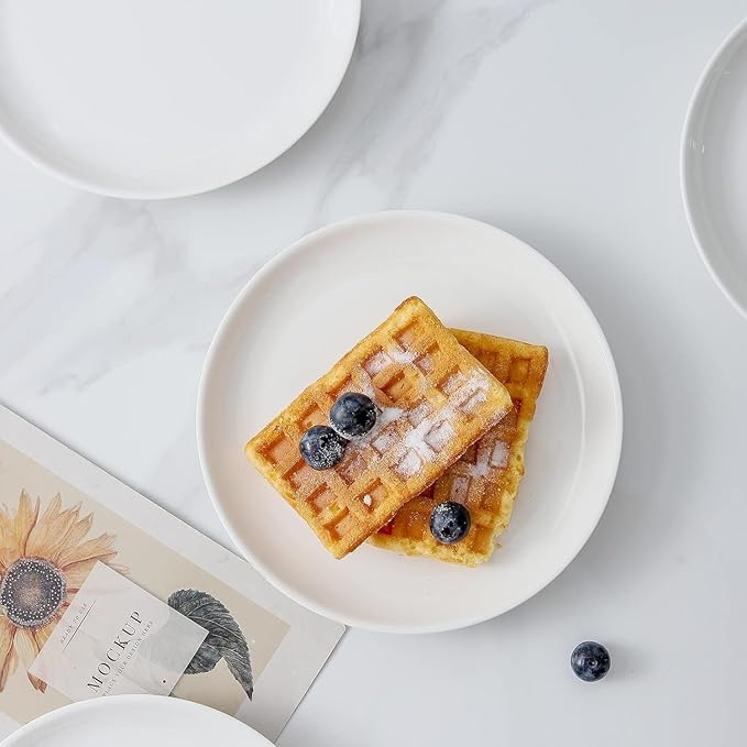 Classic Ivory Mini Ceramic Plates 25-Set