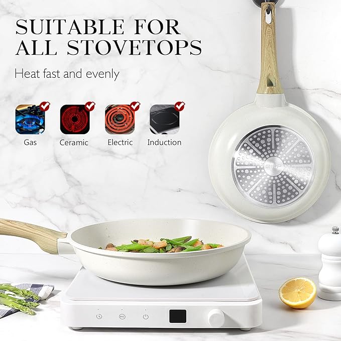 GiPP 9.5" Eco Granite Nonstick Frying Pan - PFOA Free