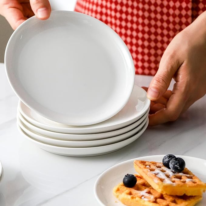 Classic Ivory Mini Ceramic Plates 25-Set