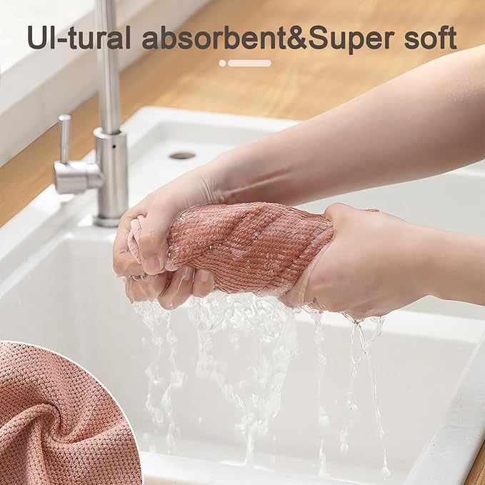 K&Janet Supreme Waffle Microfiber Dish Towels 12 Pack