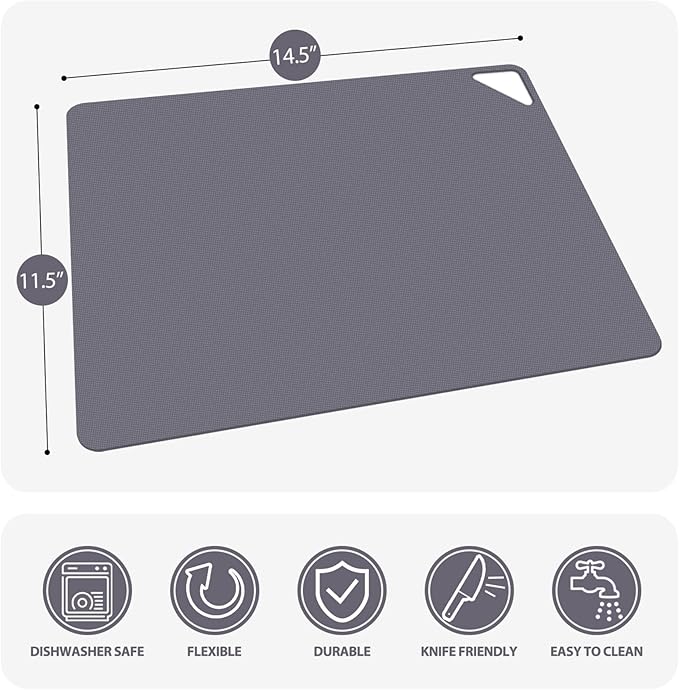 WK 3-Piece Non-Slip Kitchen Cutting Mats